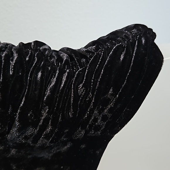 BEBE Cami Camisole Black Velvet Adjustable Spaghetti Straps - Picture 5 of 5